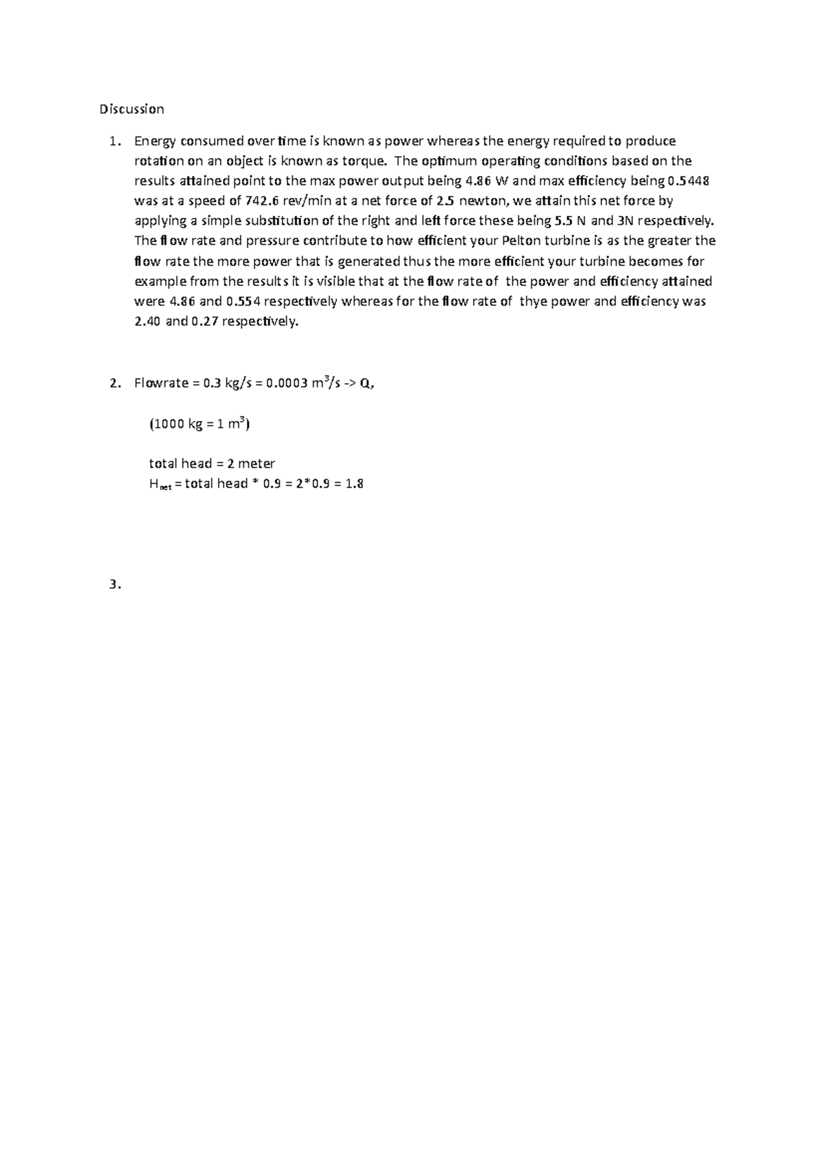 Mm301 lab report 2 - mfk;fmkjg,kvgll - Discussion Energy consumed over ...