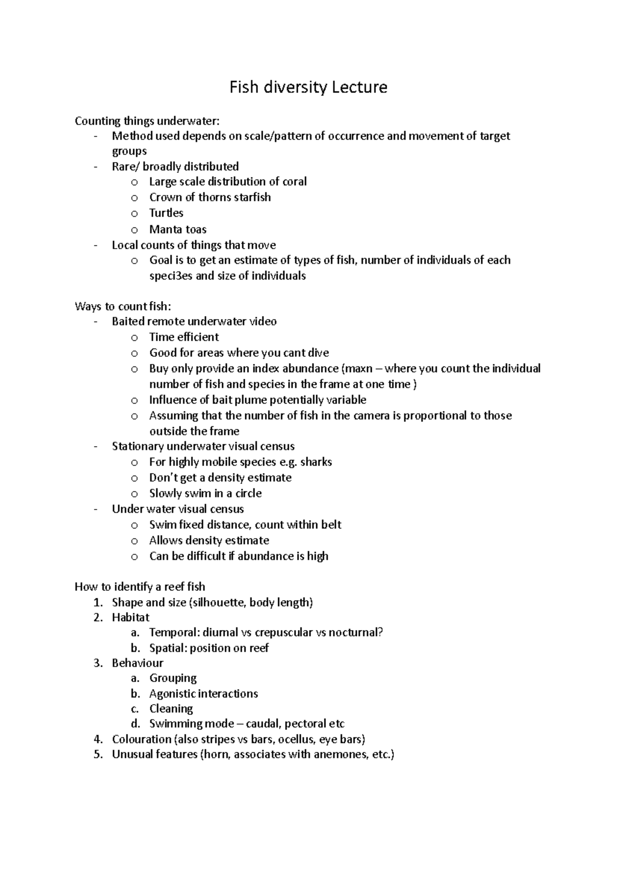 fish diversity thesis