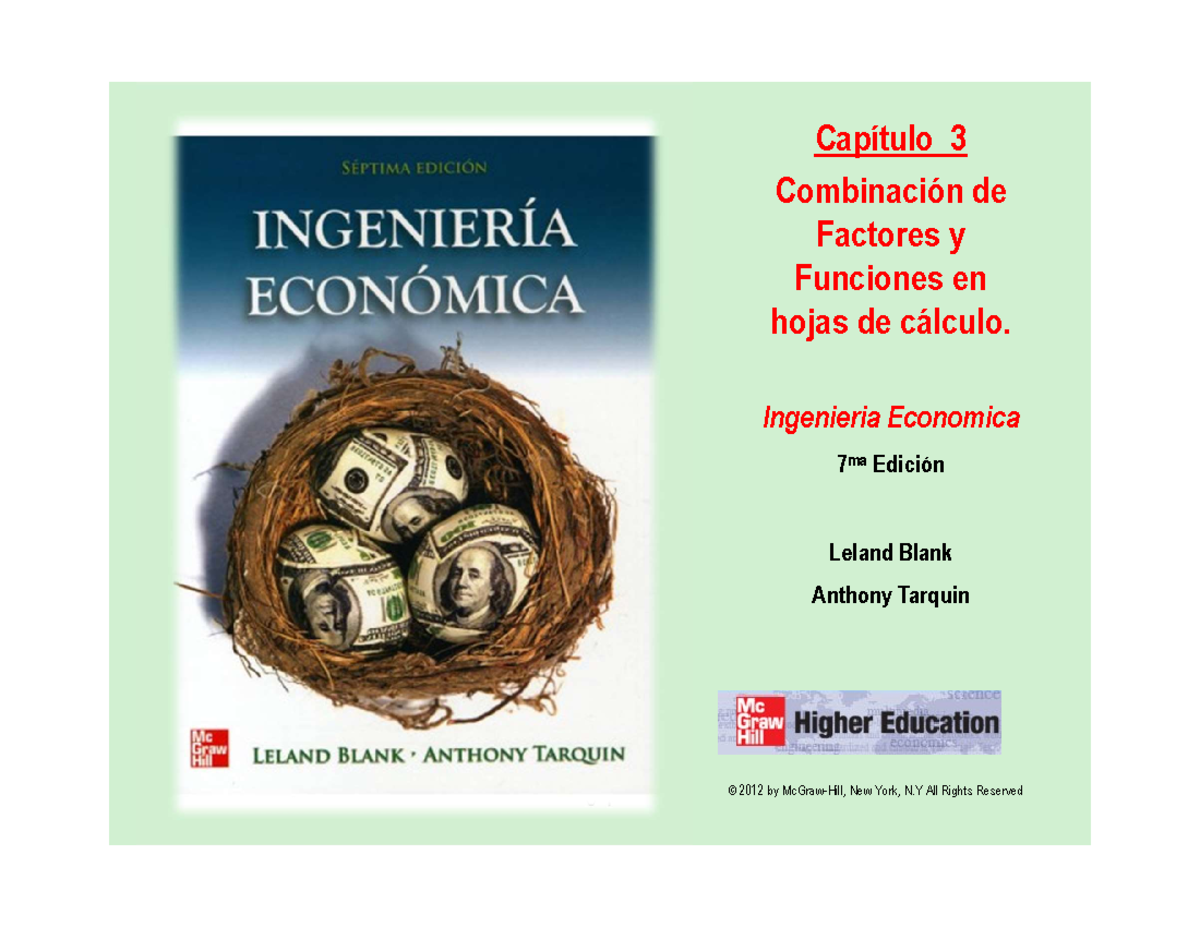 Capítulo 3 - explicaciones - © 2012 by McGraw-Hill, New York, N All