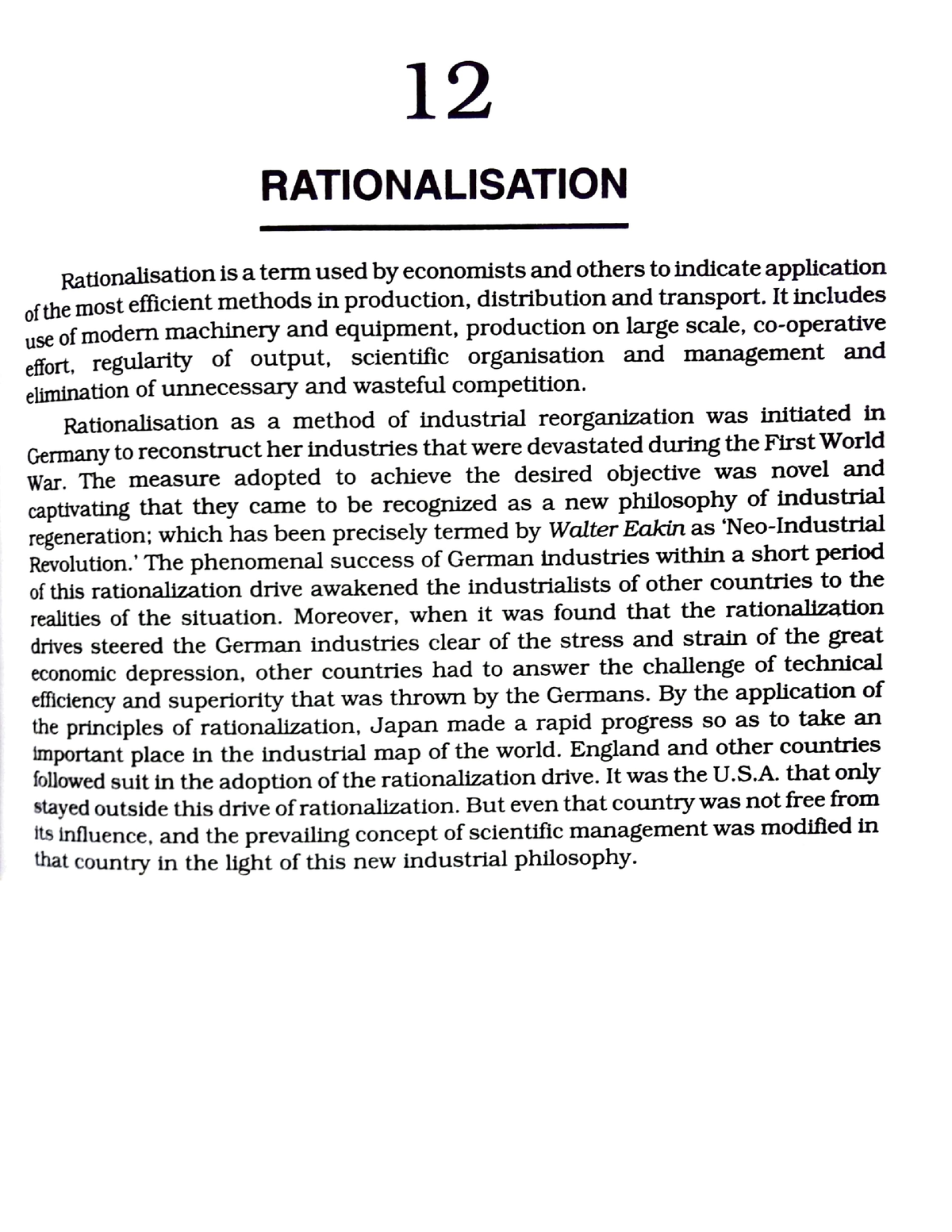 what is the rationalization thesis