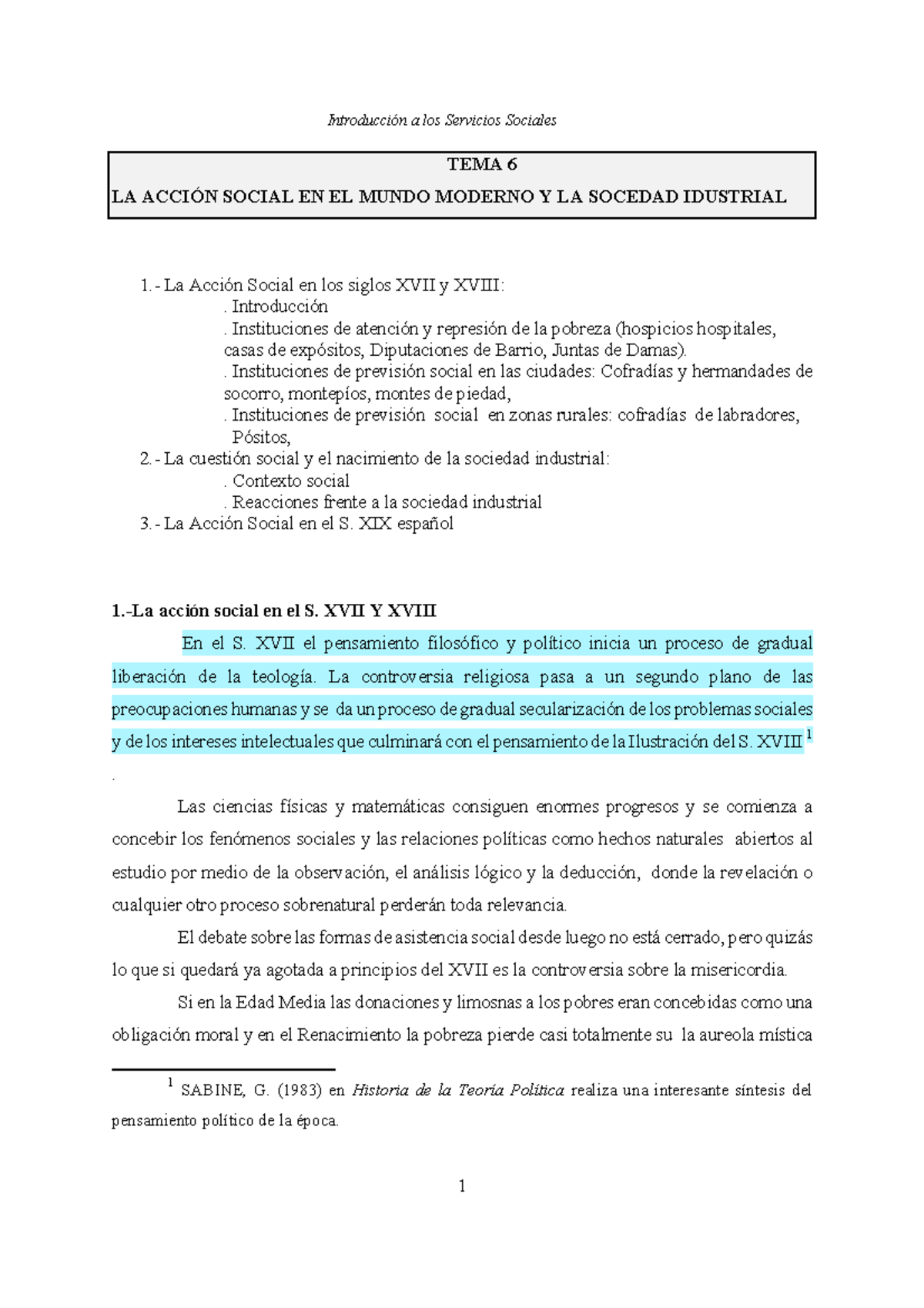 TEMA6 - appunti di lezione - TEMA 6 LA ACCIÓN SOCIAL EN EL MUNDO ...
