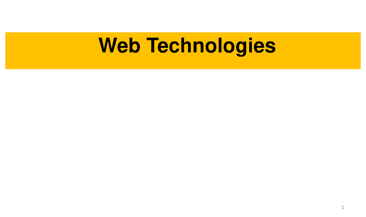 Module-01 - 1 Web Technologies 2 MODULE- 1 Web Browsers, Web Servers ...