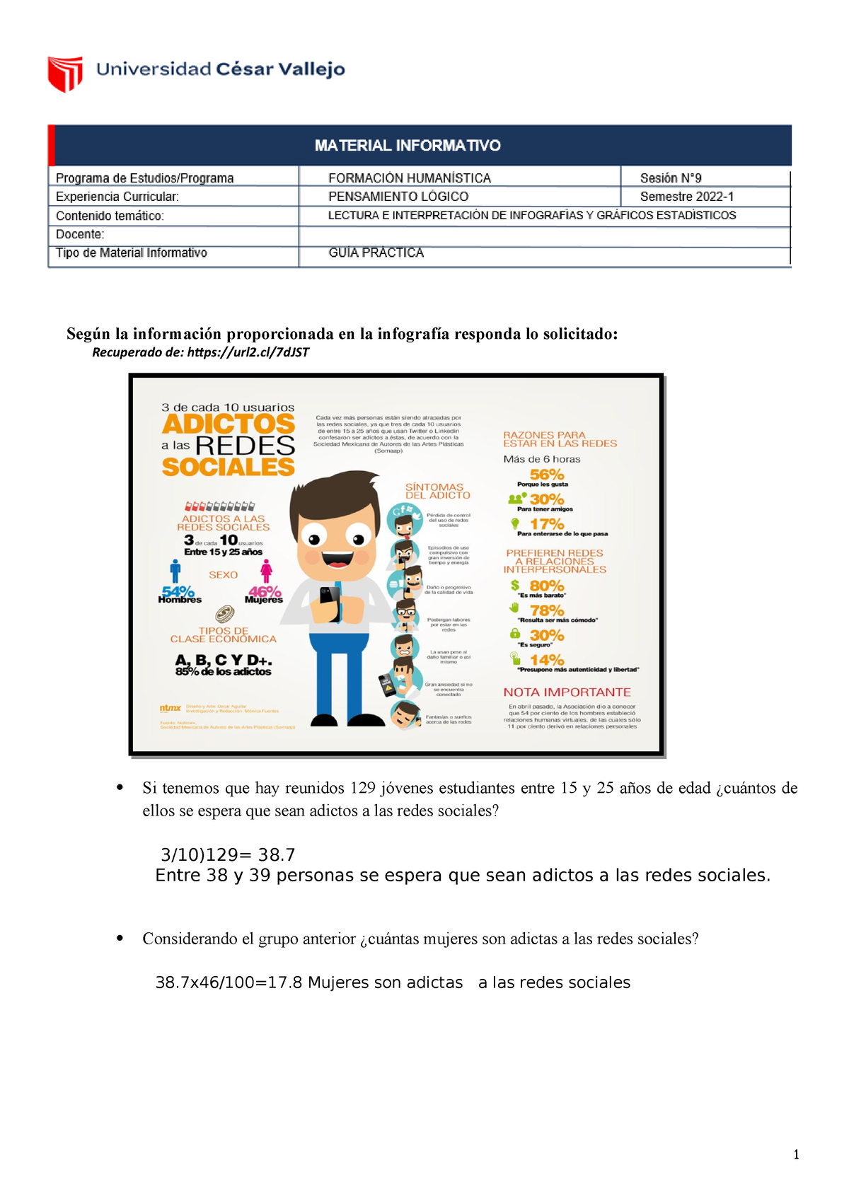 Ejercicio 10 Según La Información Proporcionada En La Infografía