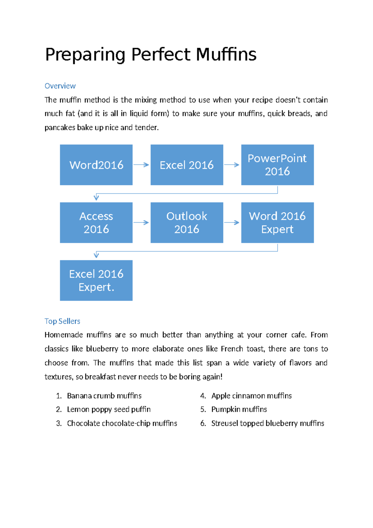 Project 4 ex1 - Preparing Perfect Muffins Overview The muffin method is ...