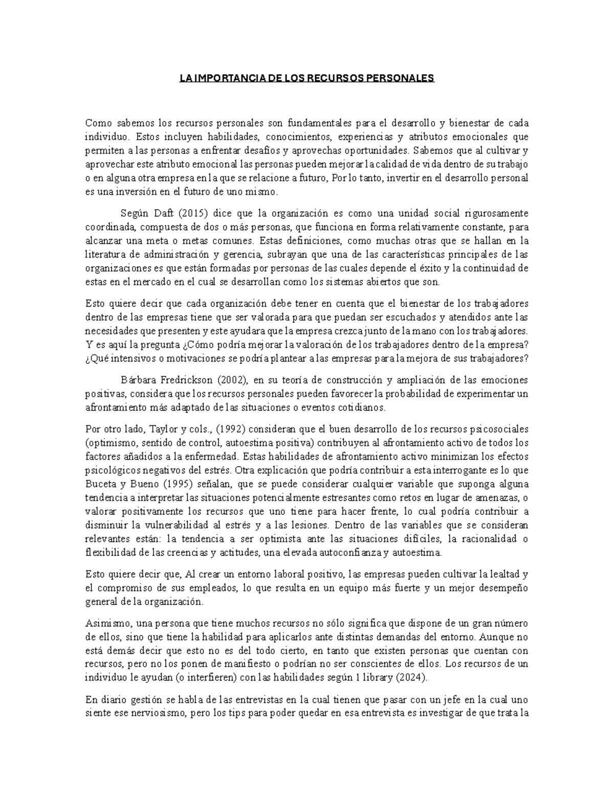 Importancia+de+los+ Recursos+ Personales+EN+LA+ Empresa+ - LA ...