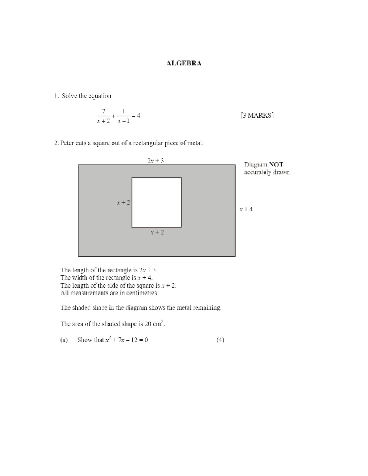 Algebra Algebra - MATH-121-46479 - Studocu