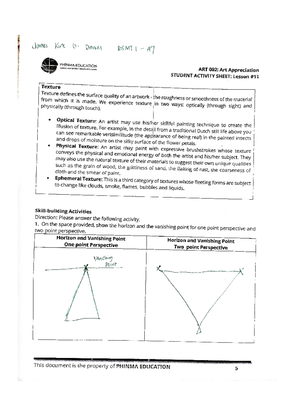 ART-002 SAS#11&13 ACTIVITY CHECK FOR UNDERSTANDING - James Kirk (7 ...