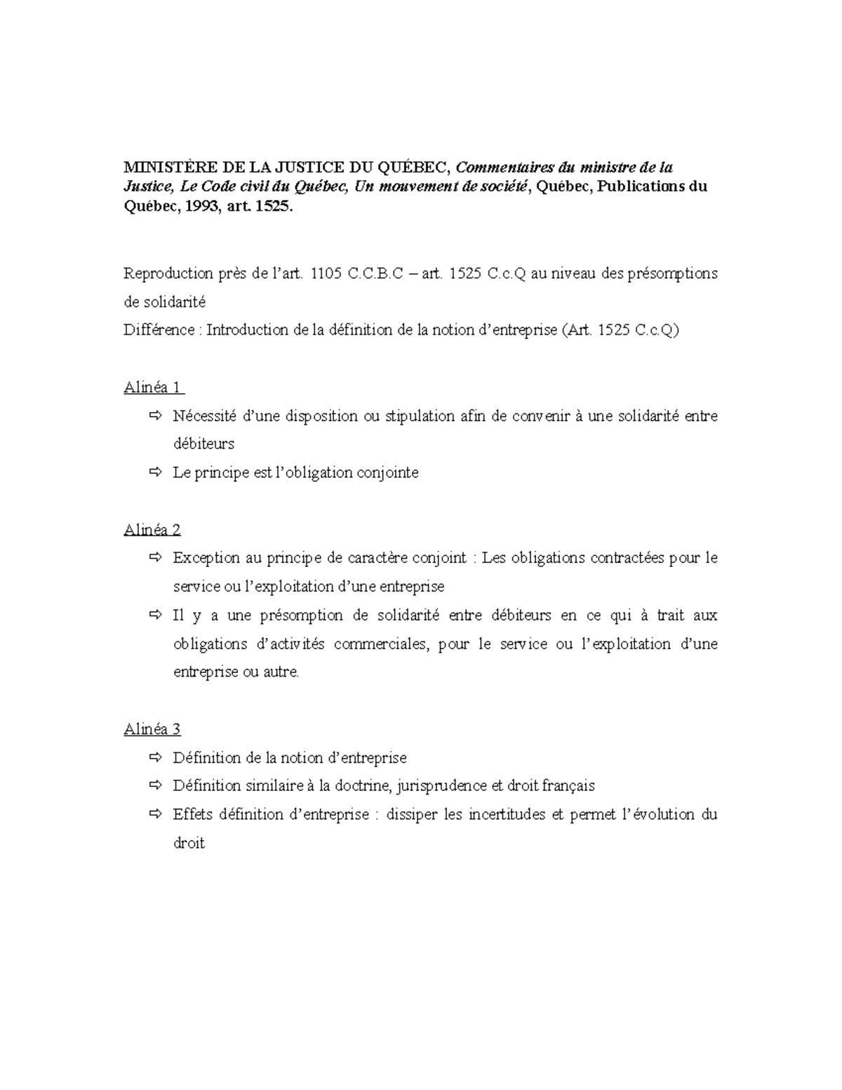Art - Code civil du Québec - MINISTÈRE DE LA JUSTICE DU QUÉBEC ...