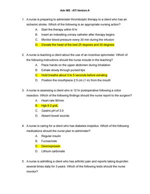 Clinical Packet 4 - Full Assessment - Nur 265 - Studocu