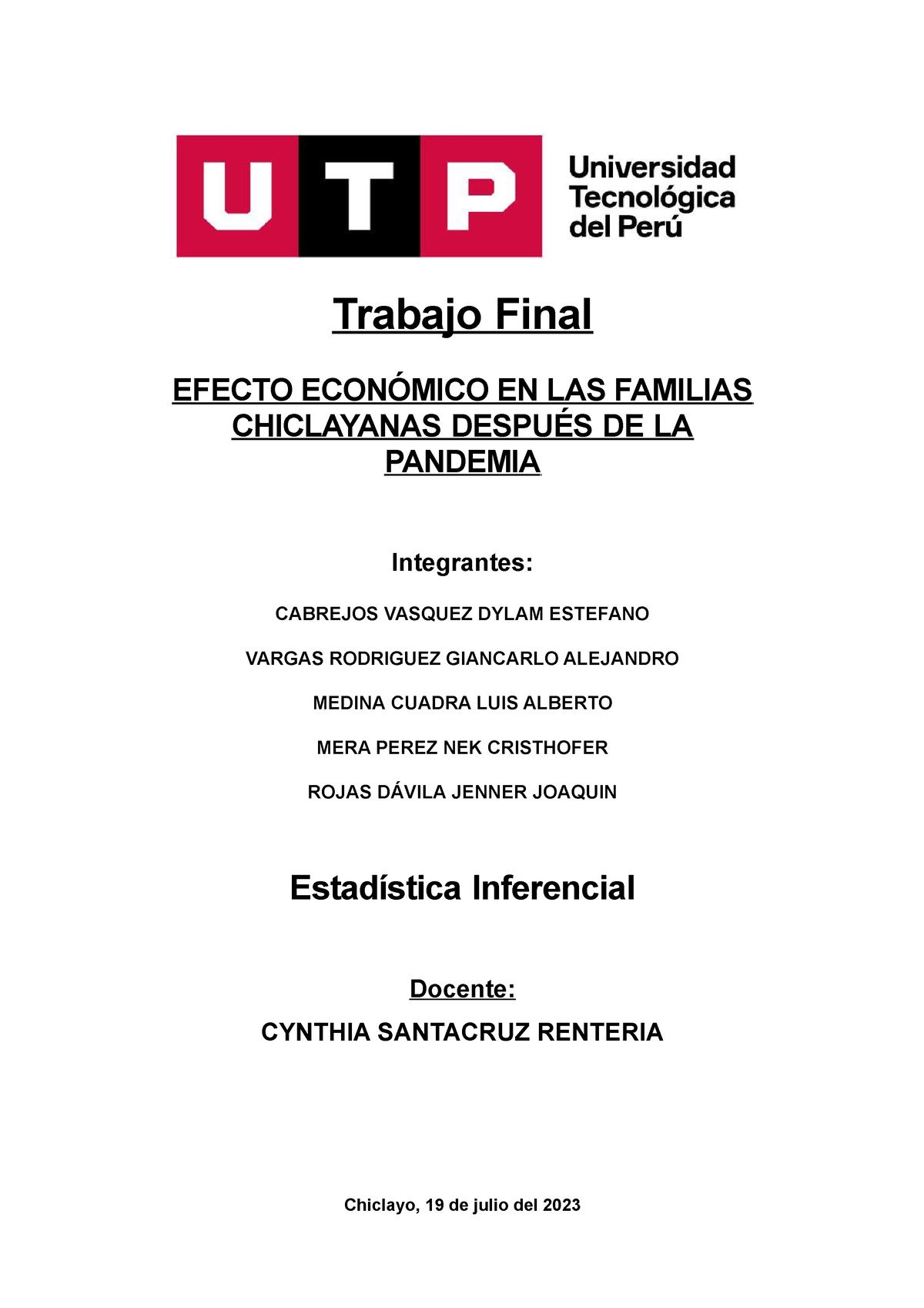 Proyecto Final - Estadistica Inferencial - Trabajo Final EFECTO ...