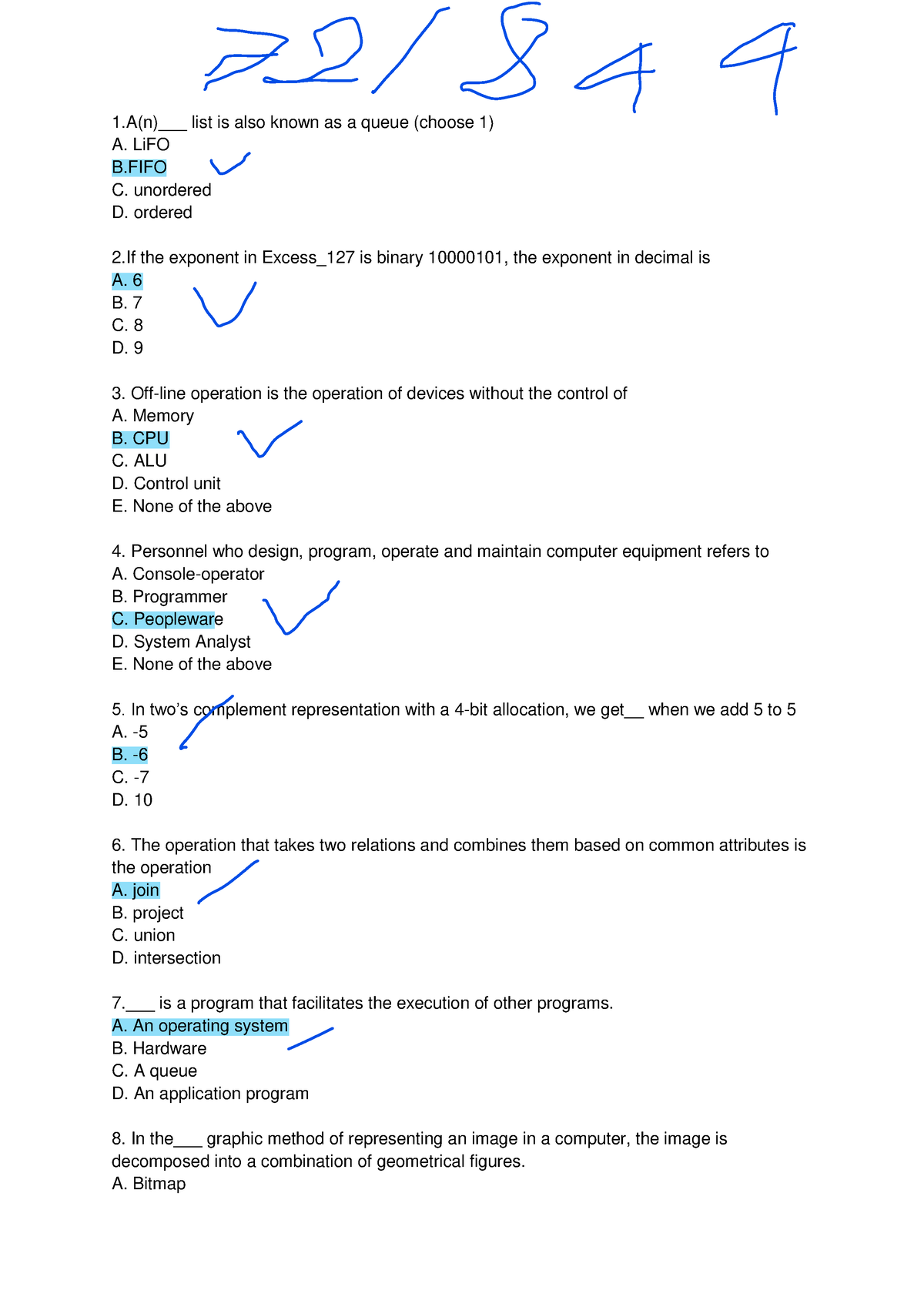 Tong Hop -Nokey - CSI104 - 1(n)___ List Is Also Known As A Queue ...