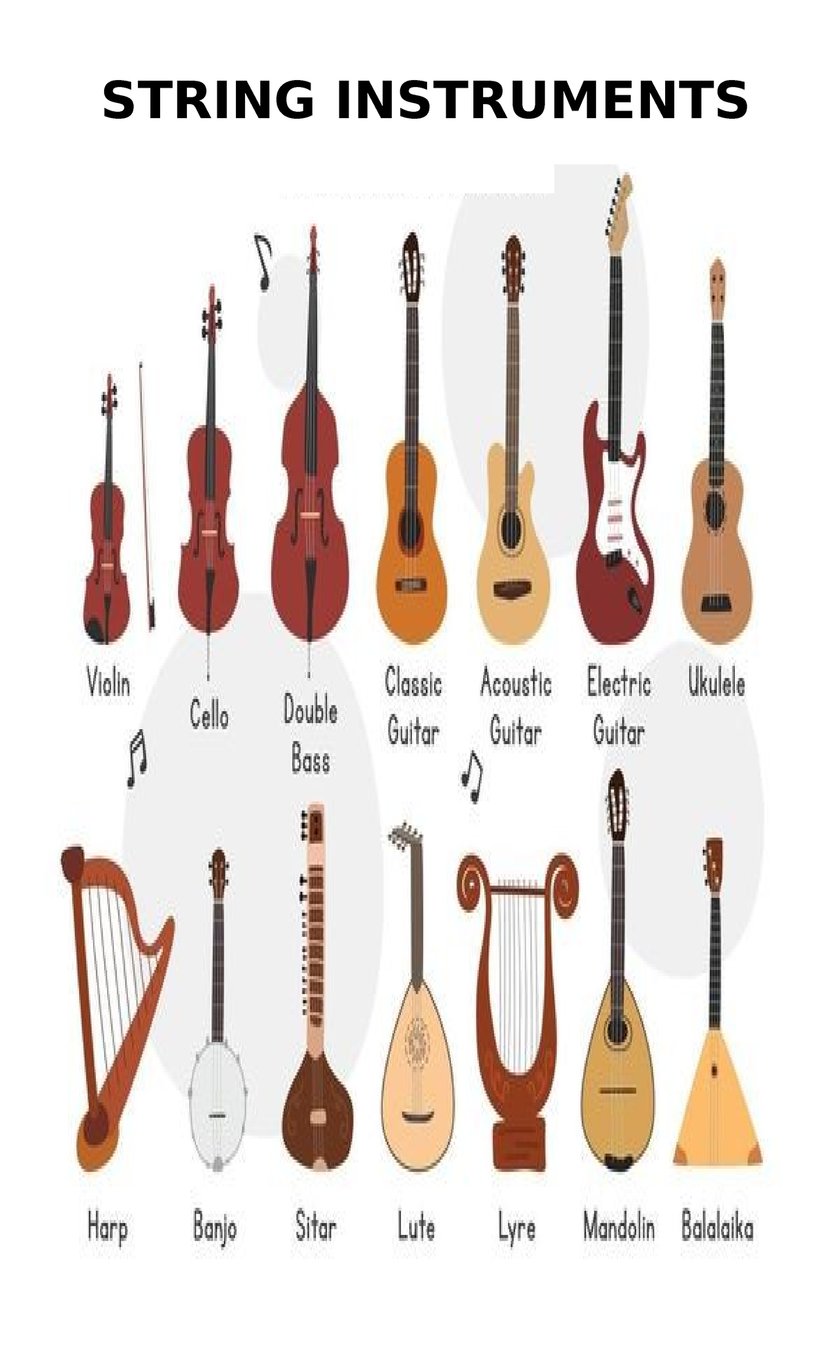 Instruments pictures - Senior High School Strand - STRING INSTRUMENTS ...