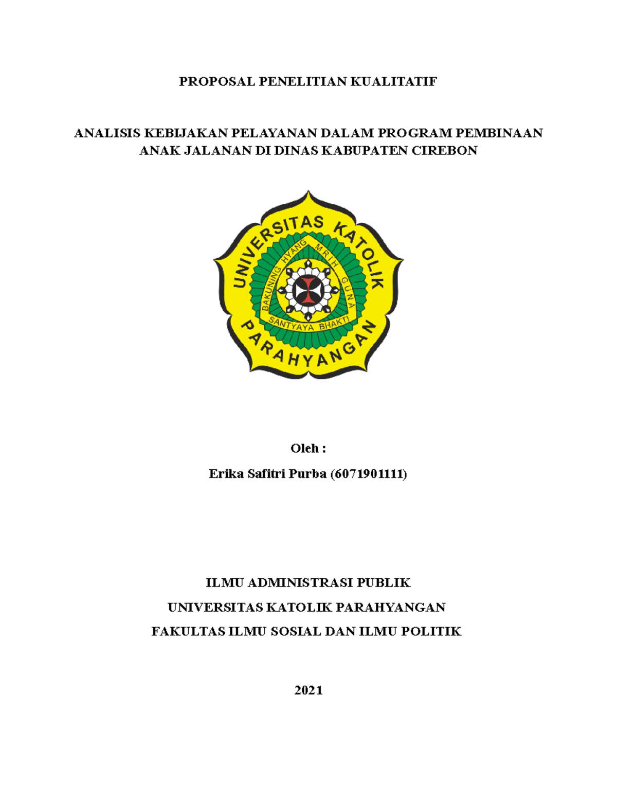 Soal Dan Jawaban Uts Edkp - PROPOSAL PENELITIAN KUALITATIF ANALISIS ...