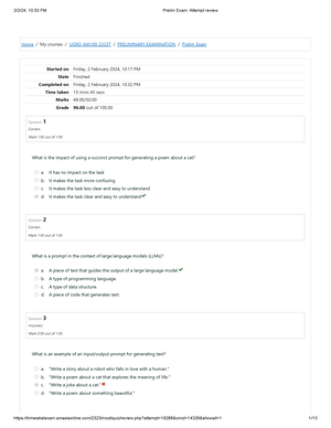 ENTR Module 6 Quiz Attempt Review - Home / I'm Learning / UGRD-ITE6101A ...