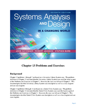 7ed Solutions Chap01 Done - Systems Analysis And Design In A Changing ...