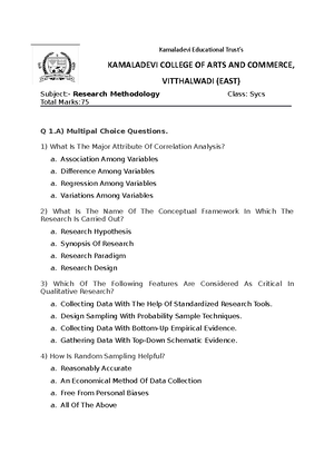 Data Collection - Research Methodology - Studocu