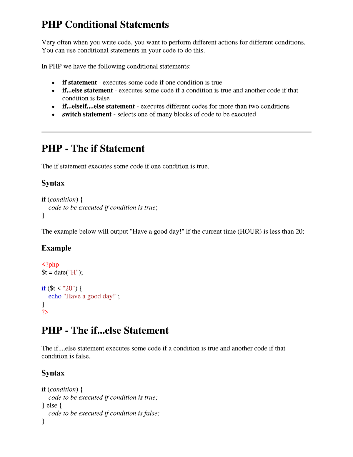 php-conditional-statements-you-can-use-conditional-statements-in-your