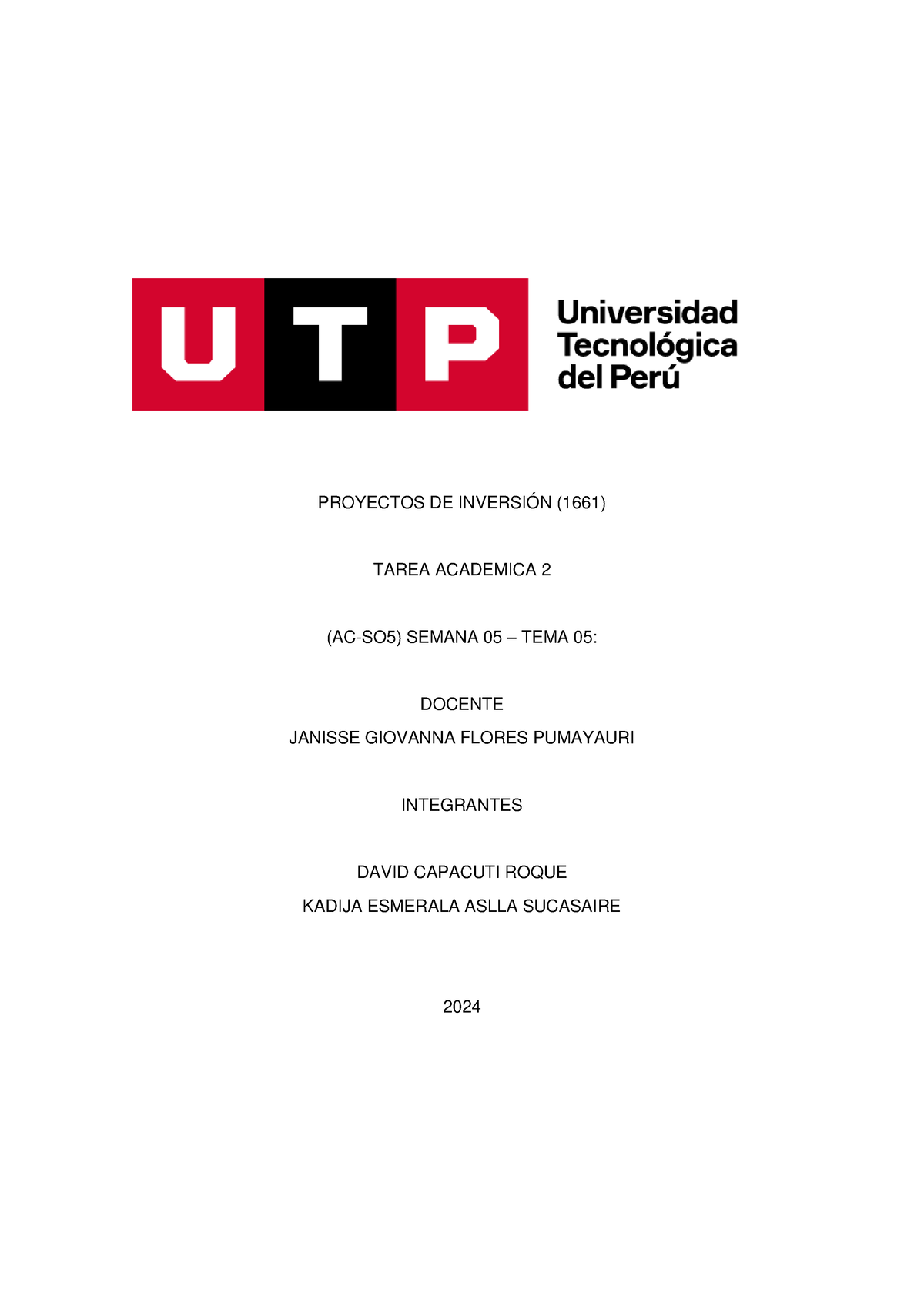 TA 2 Proyectos De Inversión - PROYECTOS DE INVERSIÓN (1661) TAREA ...