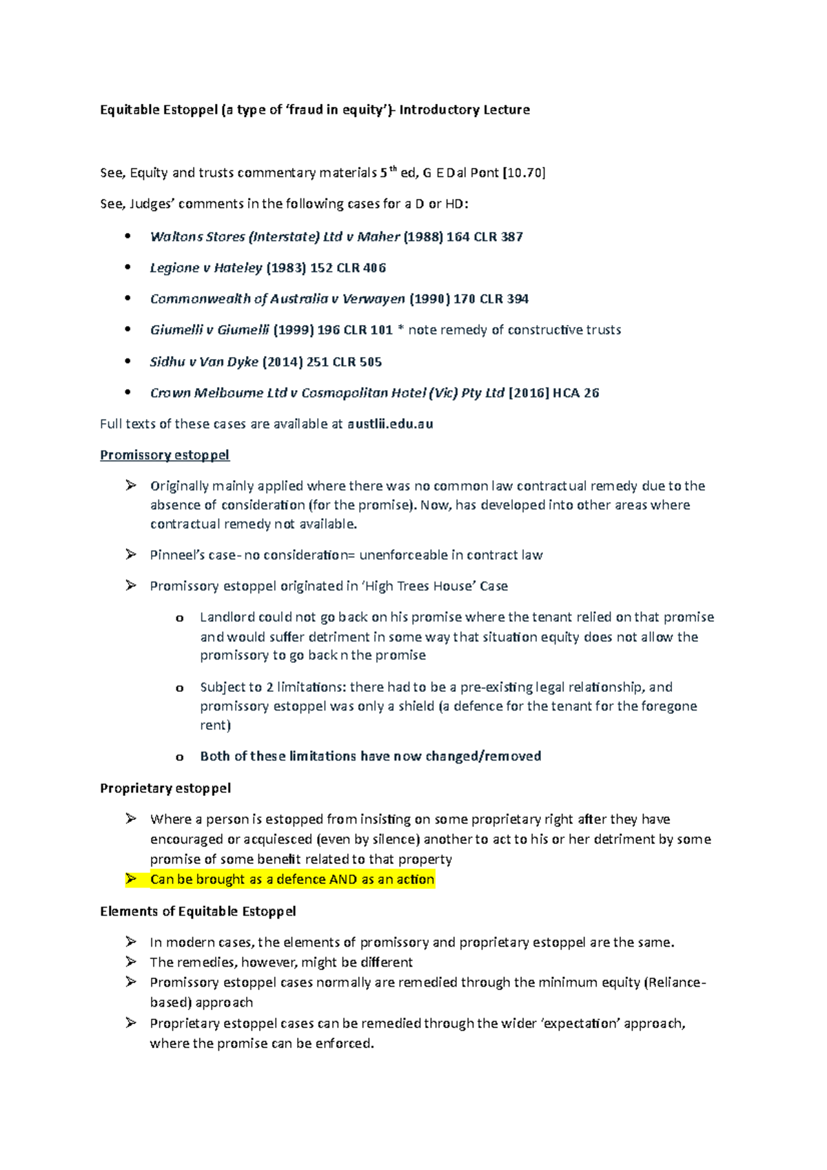 process-notes-for-equity-law-equitable-estoppel-equitable-estoppel