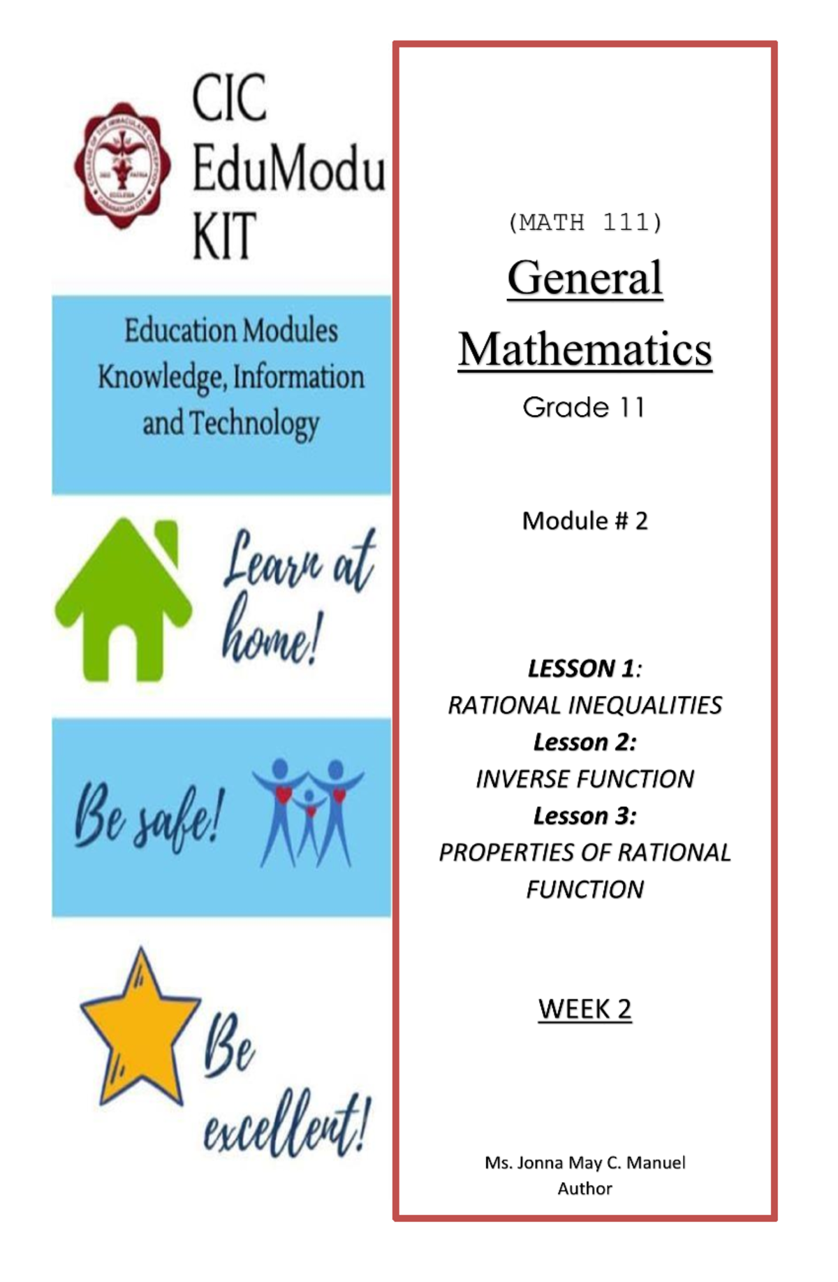 M2-MATH-111 - Module 2 - SENIOR HIGH SCHOOL DEPARTMENT Socially ...