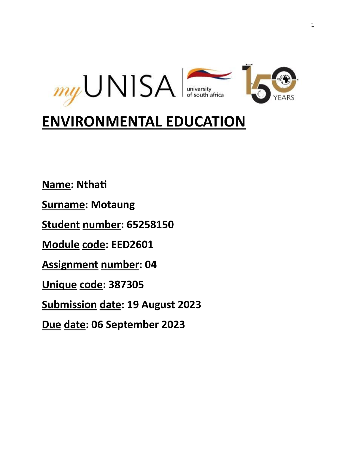 eed2601 assignment 4 answers