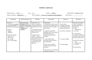 Healthcare - Nursing Care Plan - Patients having Disturbed Sleep ...