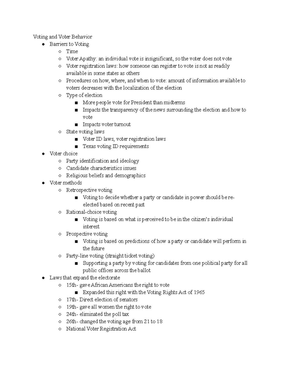 AP Gov Unit 5 Notes Voting And Voter Behavior Barriers To Voting Time ap-gov-unit-5-notes-voting-and-voter-behavior-barriers-to-voting-time