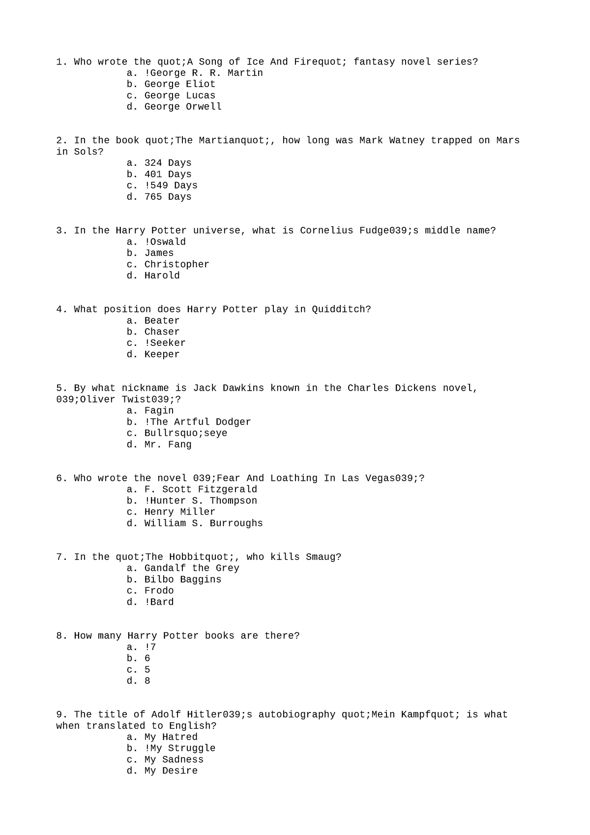 WOS Lesson Plan 2 - WOS - Who wrote the quot;A Song of Ice And Firequot ...