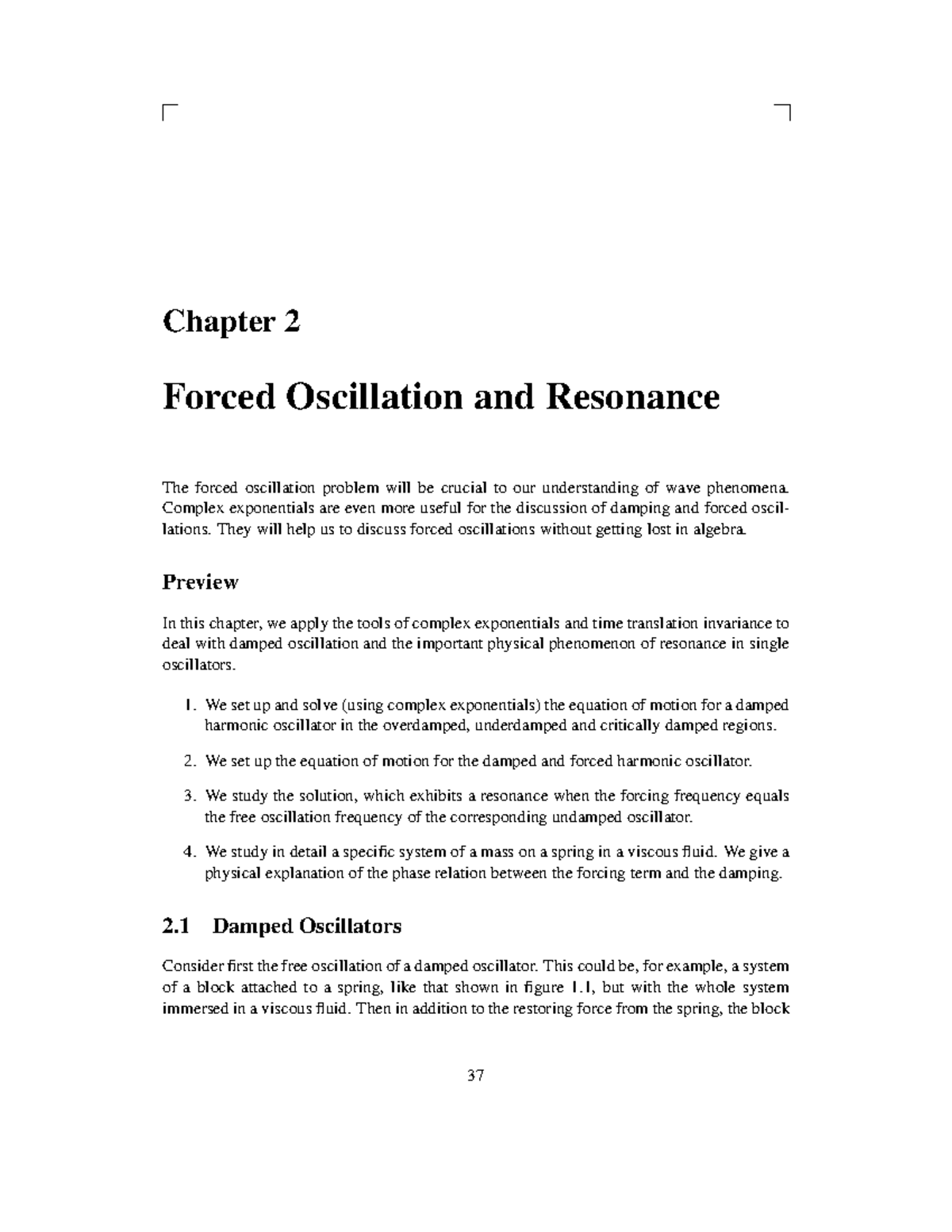 MIT8 03SCF16 Text Ch2 - Lecture Notes 4 - Chapter 2 Forced Oscillation ...