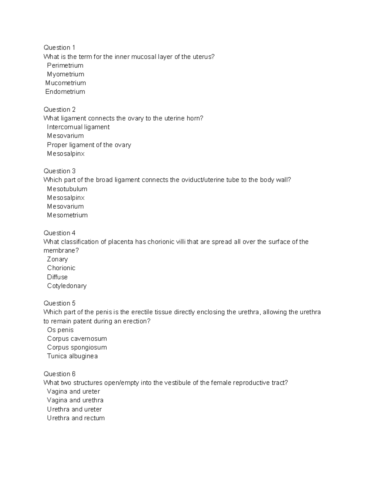 Quiz 2 - One Of The Quizzes Used To Study For The Final - Question 1 ...