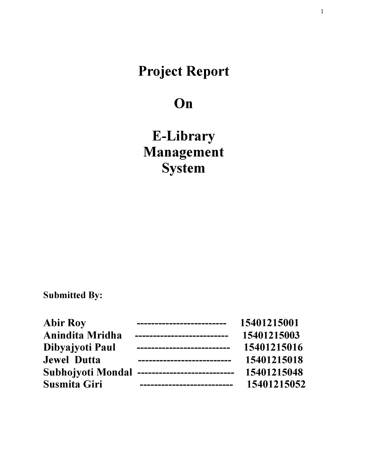 Gr This Is Project Report On Library Management System Project 