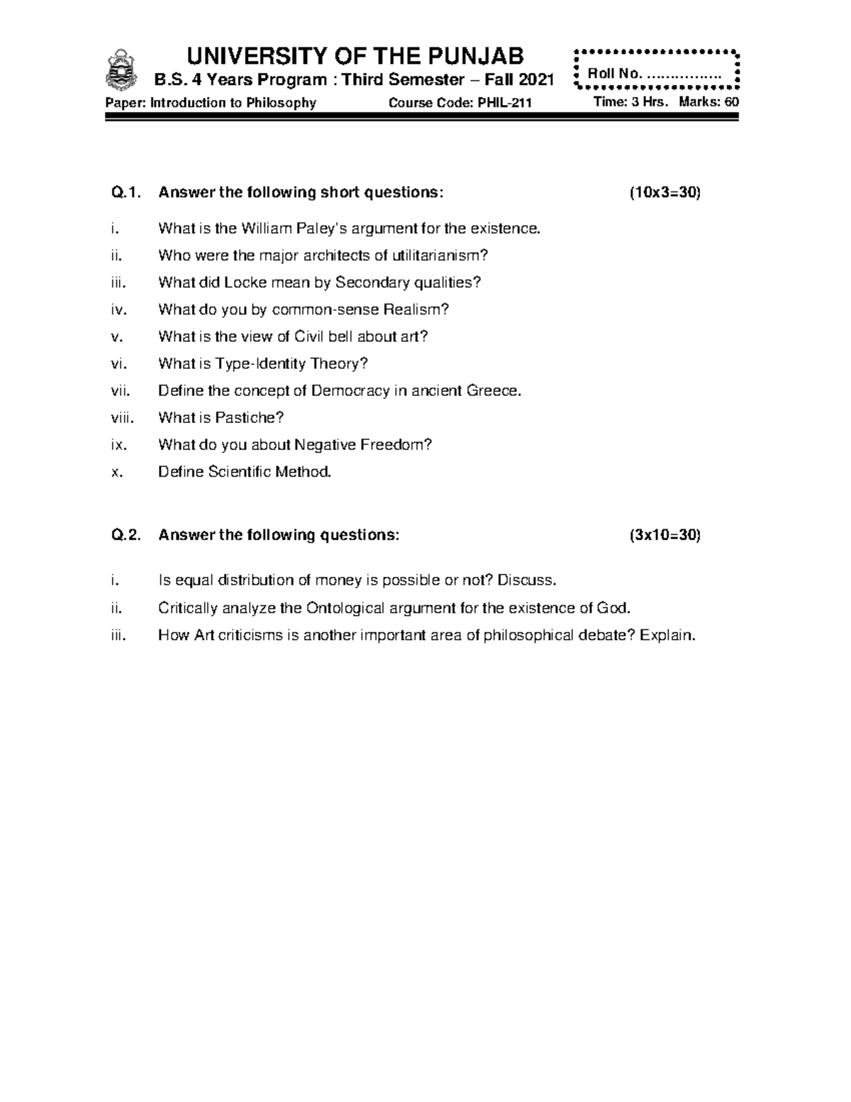 p2021-phil-211-q-answer-the-following-short-questions-10x3-30-i