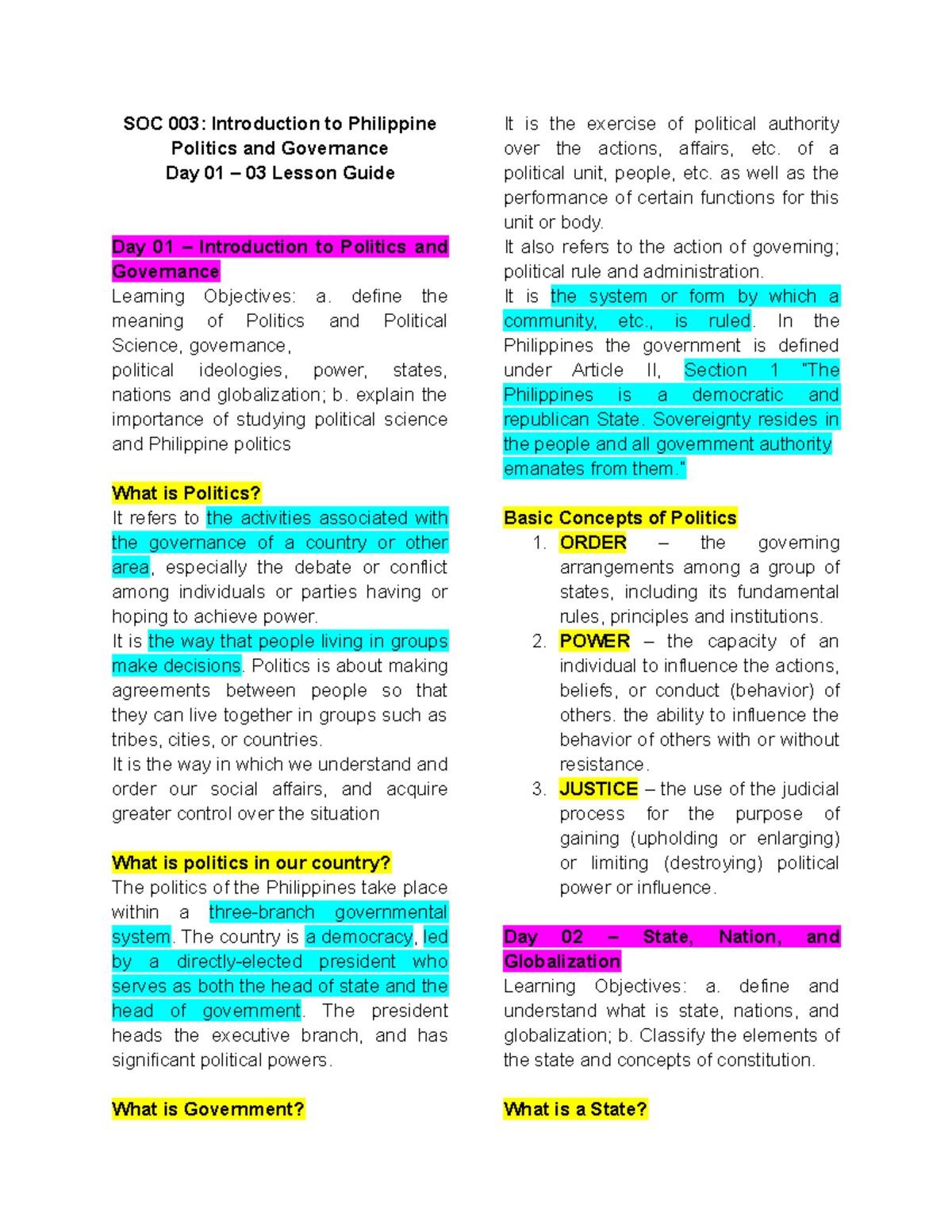 soc-003-introduction-to-philippine-politics-and-governance-define