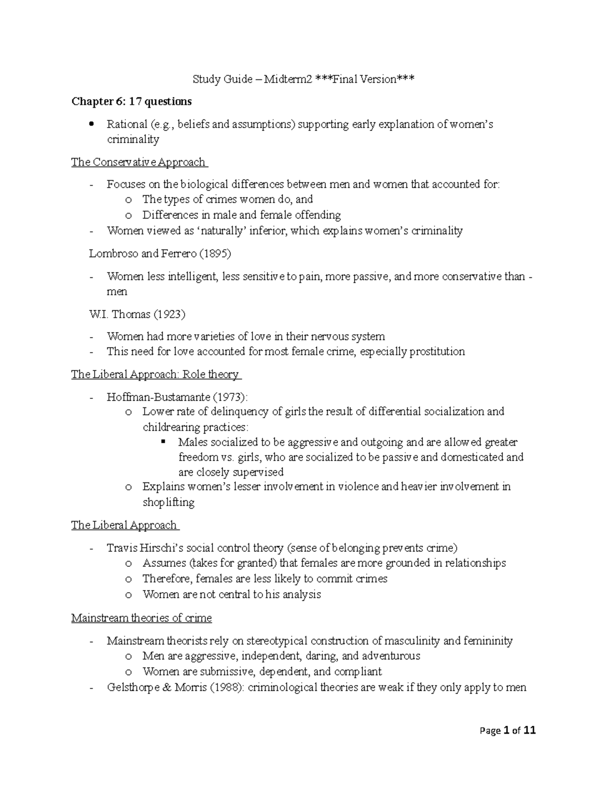 Midterm 2 Study Notes - Study Guide – Midterm2 Final Version Chapter 6: ...