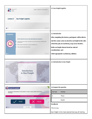 Logistics Concept Evolution Objectives a - Lesson 1 Concepts Objectives ...