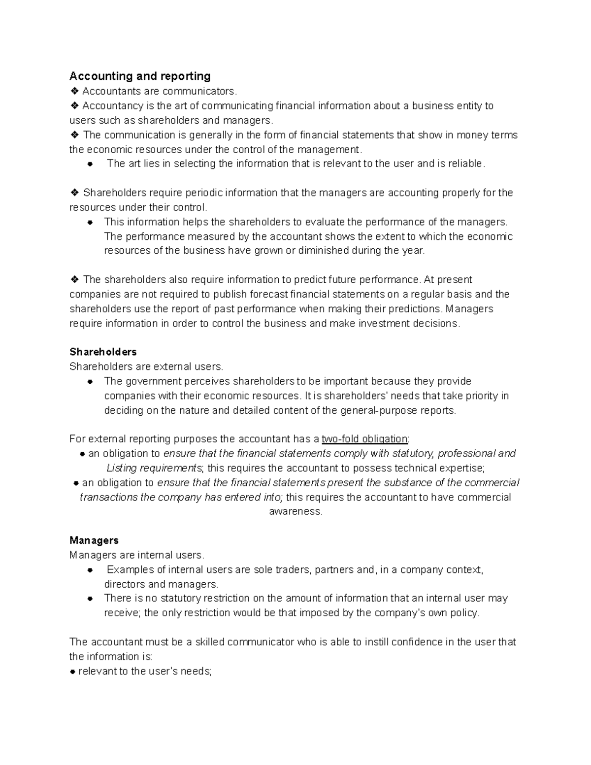 Interim Financial Reporting - Accounting and reporting Accountants are ...