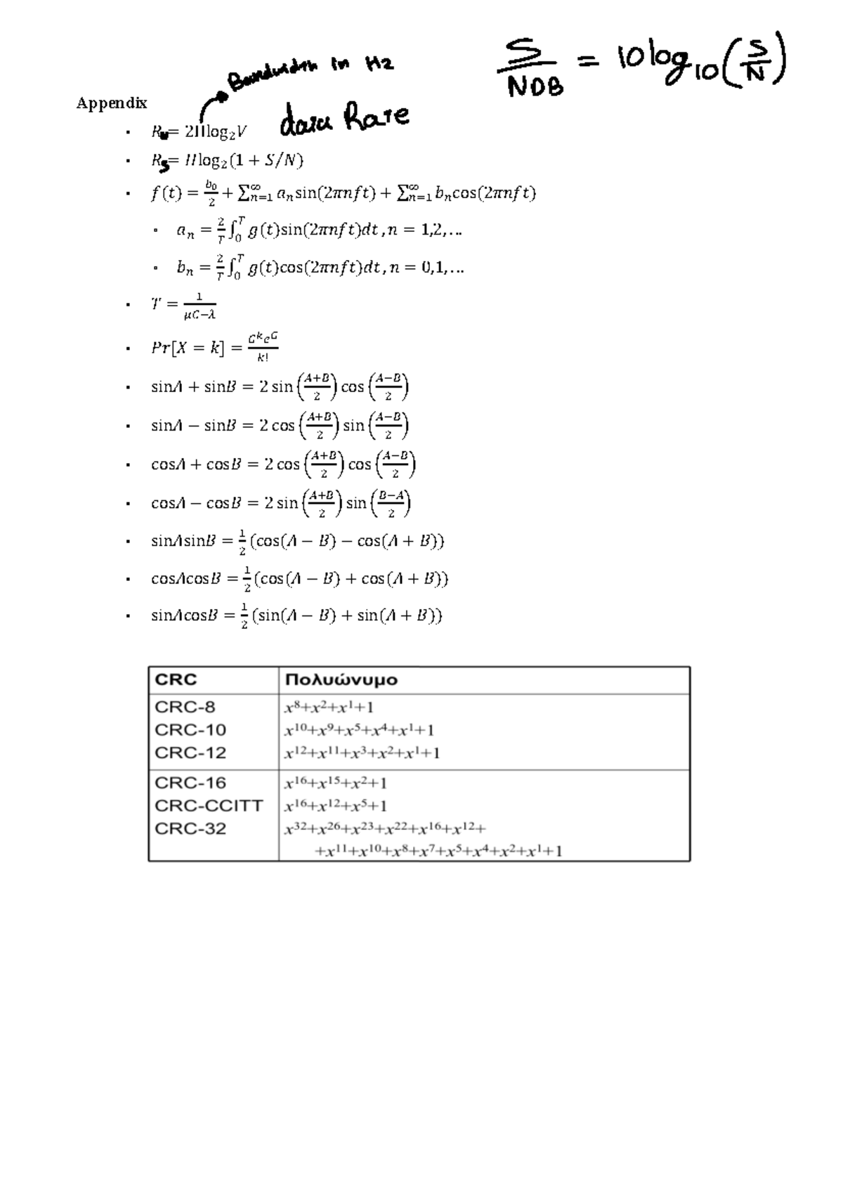 Formulas - fgbfgb - Appendix -! = 2 Hlog ! ( -! = )log ! ( 1 ...