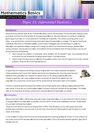 MATH- Mathematics Basic Topic 10- Lecture notes.docx - Topic 10: The ...