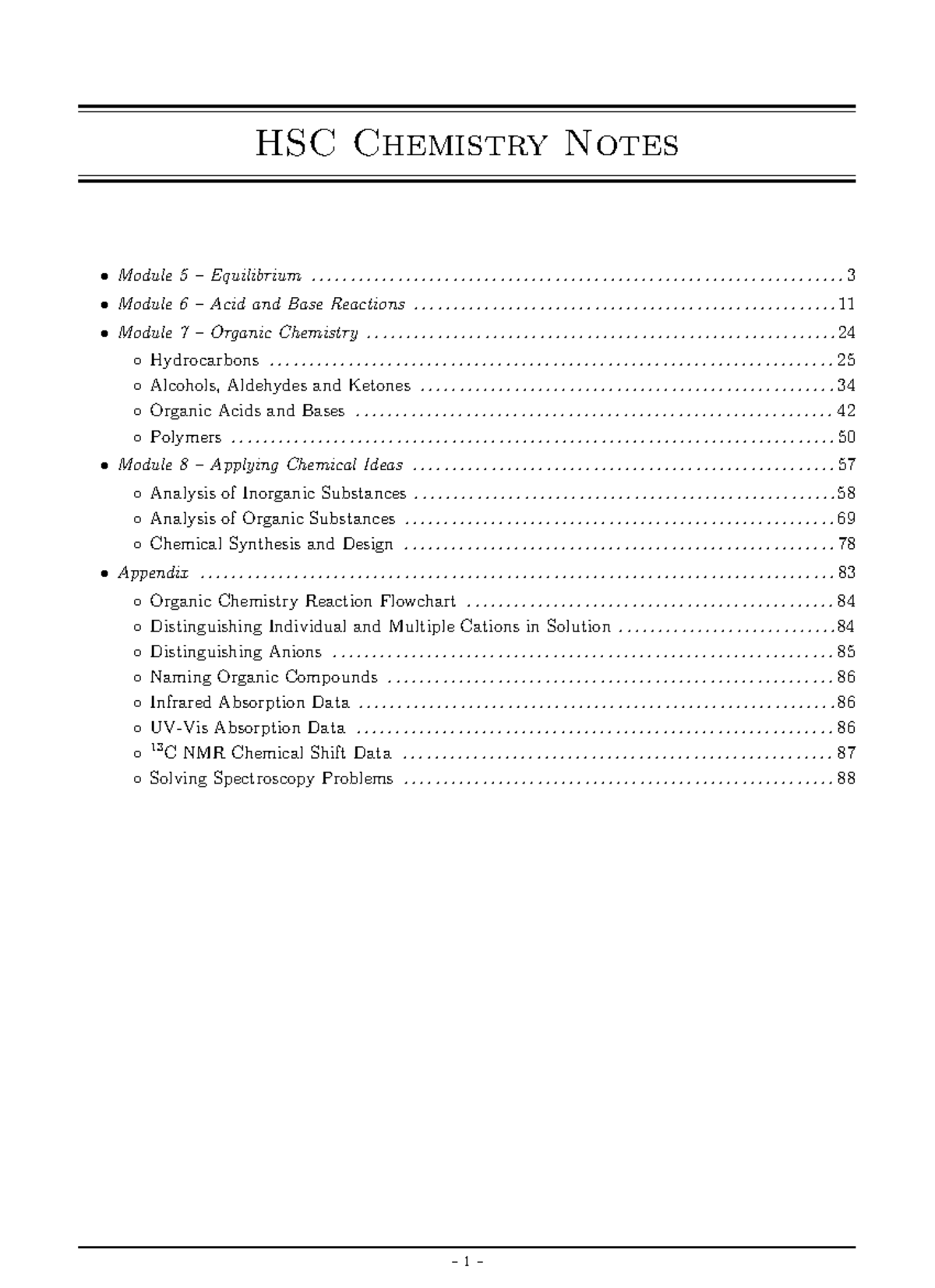 OG CHEM Notes - chem - HSC Chemistry Notes Patrick Nah ( ) ———— Made ...