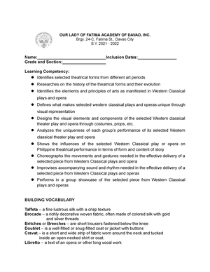 Music 7 Q2 Module 2 V2 - Ms. Arello - Department Of Education National ...