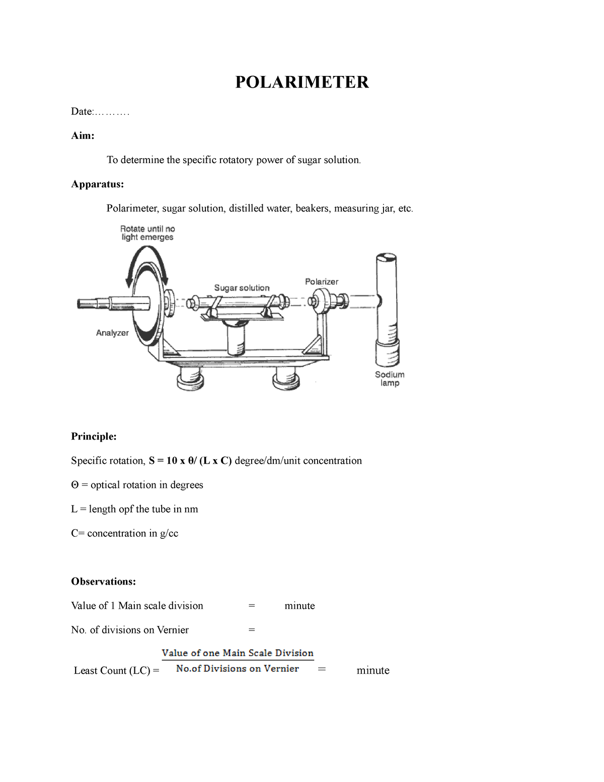 polarimeter experiment pdf