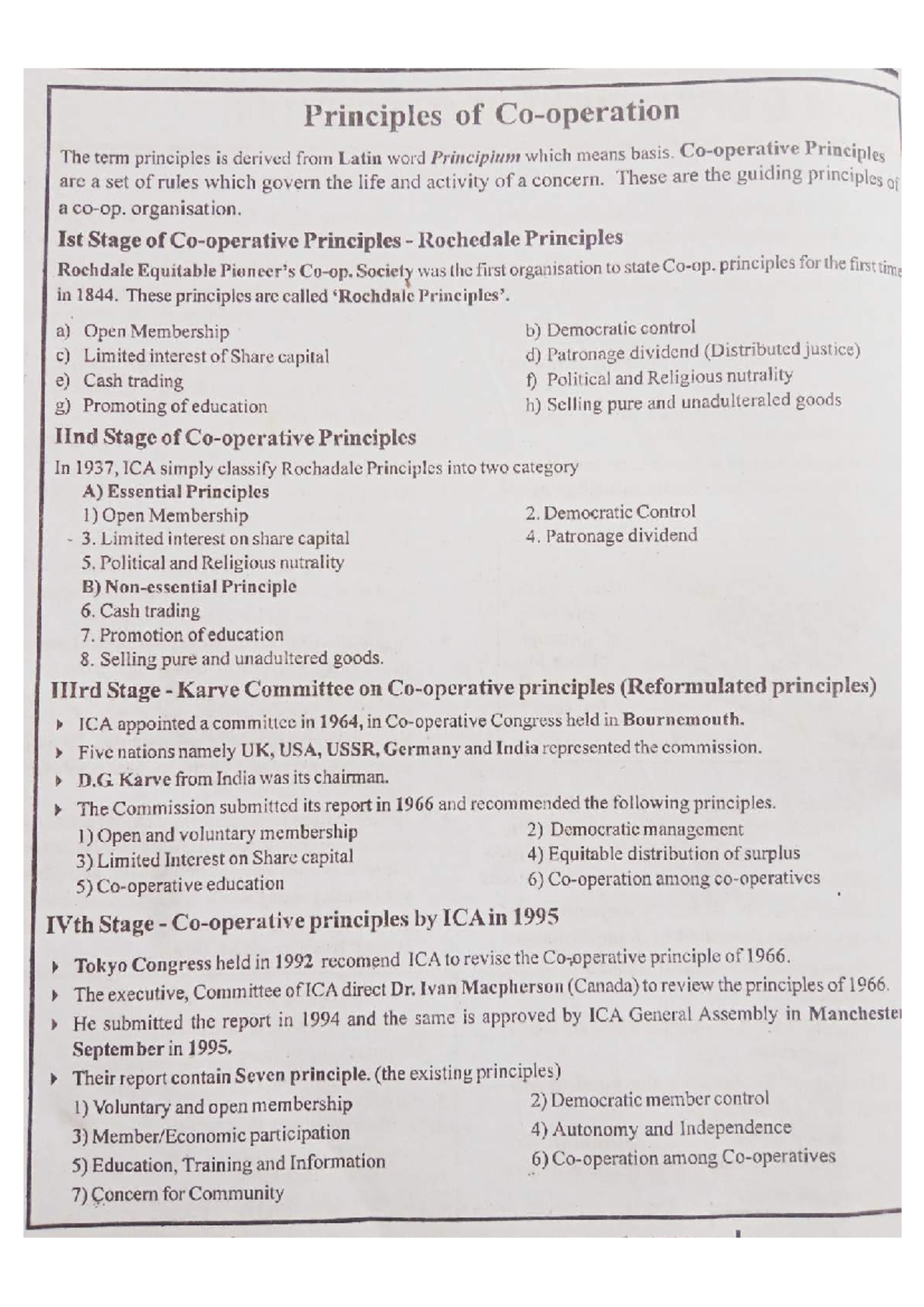 Cooperation 2 - Principles and practice of Co-operation - Studocu