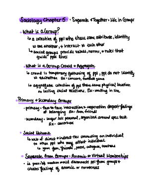 Soci chapter 9 - Sociology chapter 9 November 2nd 2022 9 Sex and Gender ...
