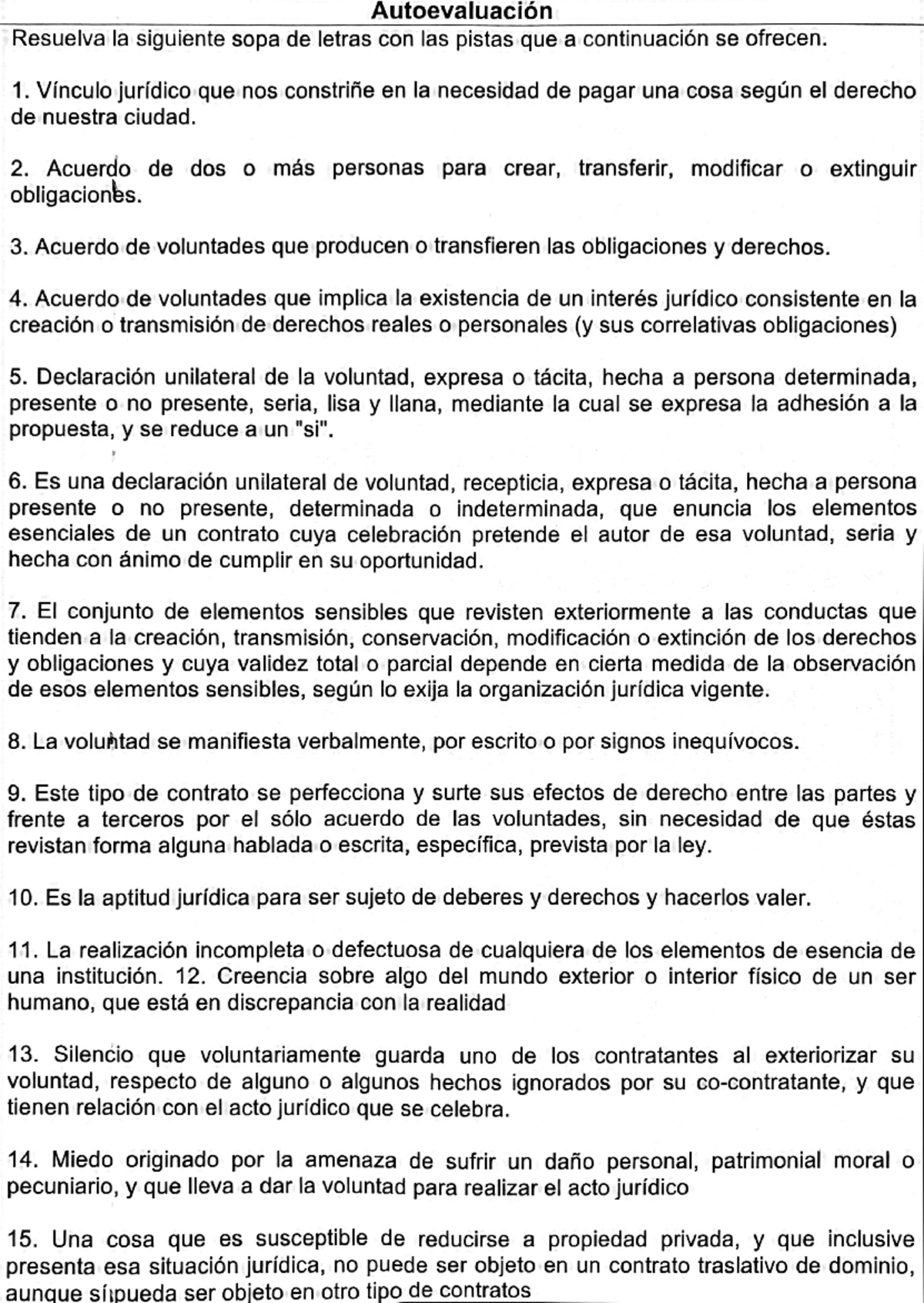 Sopa de letras de contratos, tarea uno - Trabajo Social. - Studocu
