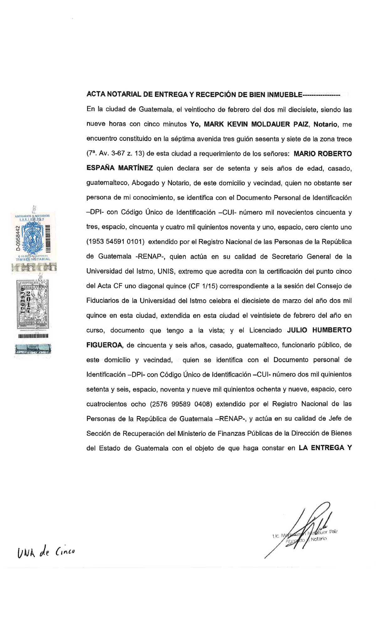 Acta Notarial De Requerimiento Identificacion De Tercero Acta Hot My