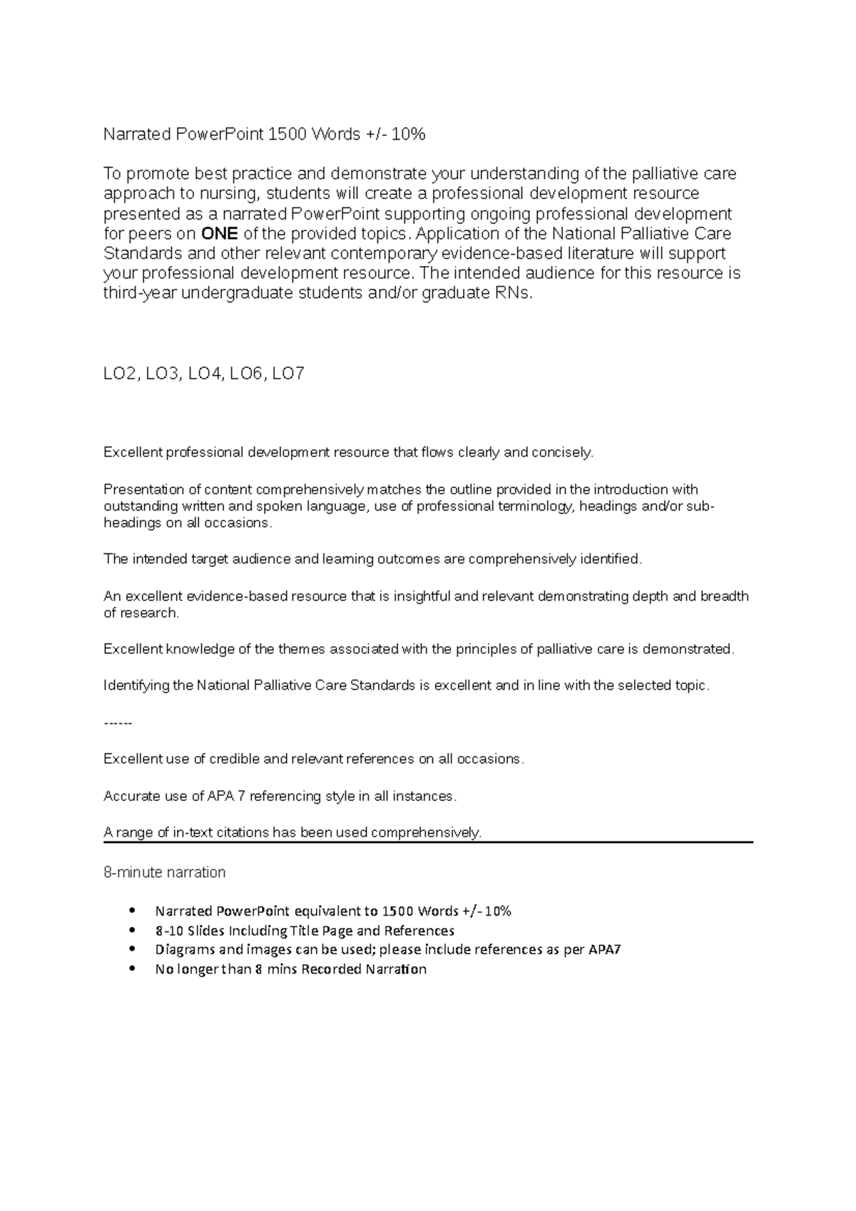 Palliative Approach - Assessment task 1 - Narrated PowerPoint 1500 ...