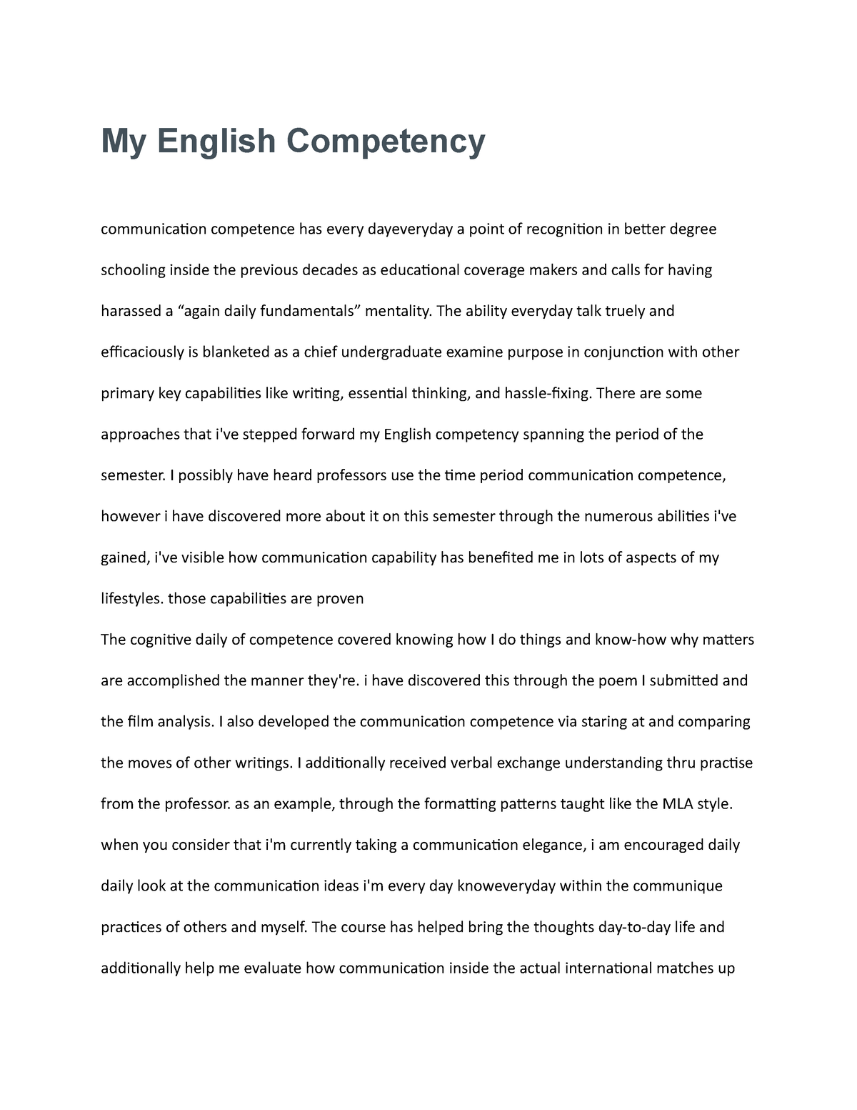 bcci competency essay writing guide