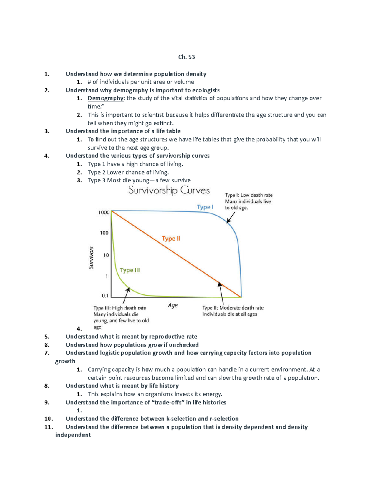 Ch. 53 - Learning Objectives / Guided Notes To Help In The Preparation ...