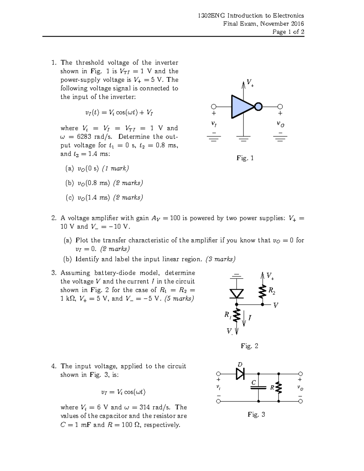 Sample/practice exam 10 June 2016, questions and answers - 1302ENG ...