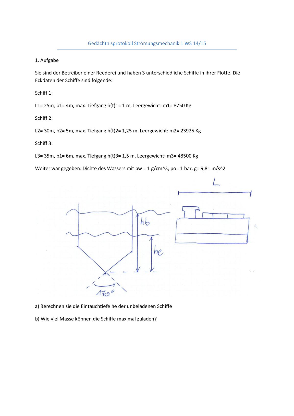 Strömungsmechanik I Gedächtnisprotokoll WS1415 - Ged‰chtnisprotokoll ...